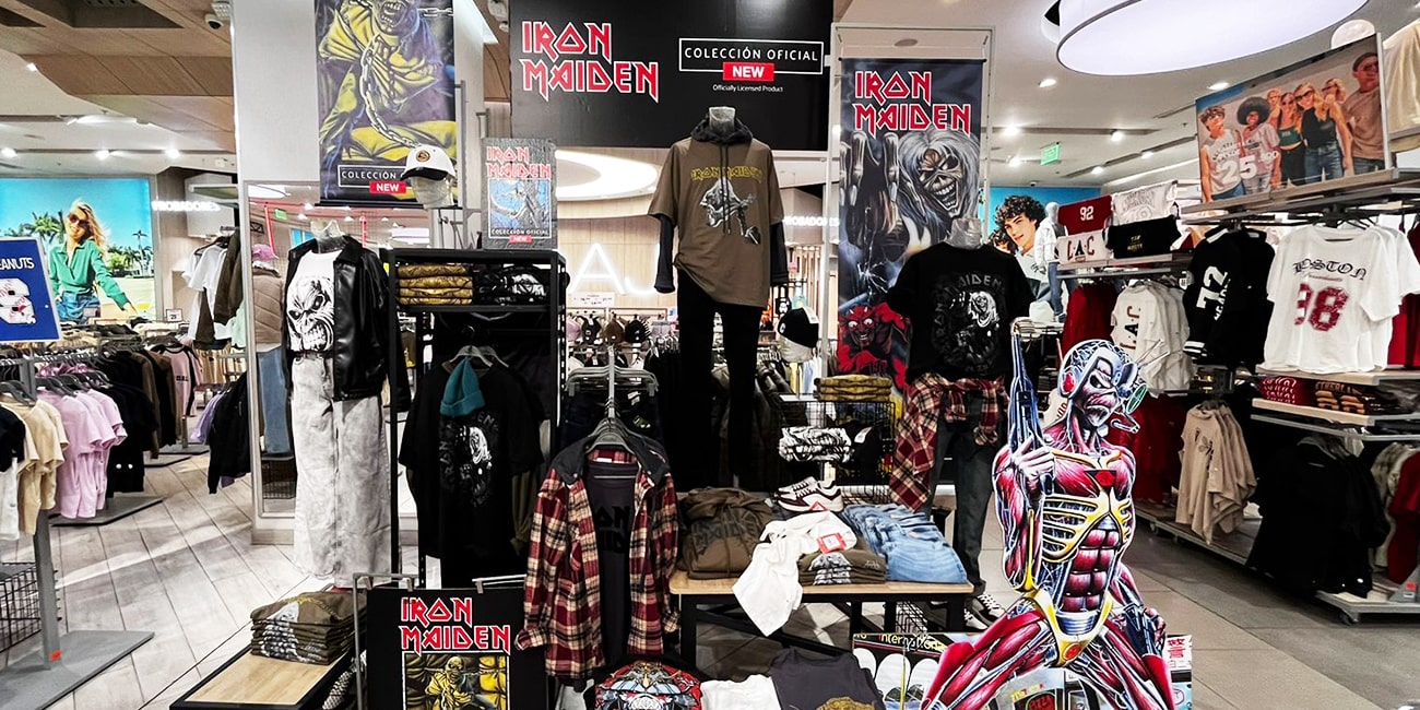 Iron maiden x KOAJ moda rock en colombia merchandising global